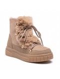Ankle boot in a mix of materials for autumn and winter