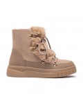 Ankle boot in a mix of materials for autumn and winter