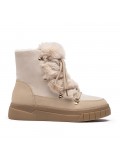 Ankle boot in a mix of materials for autumn and winter