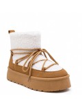 Ankle boot in a mix of materials for autumn and winter