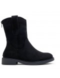 Ankle boot in faux suede