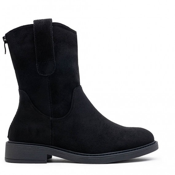 Ankle boot in faux suede