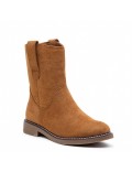 Ankle boot in faux suede