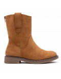 Ankle boot in faux suede