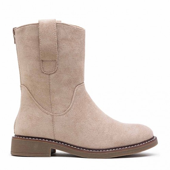 Ankle boot in faux suede