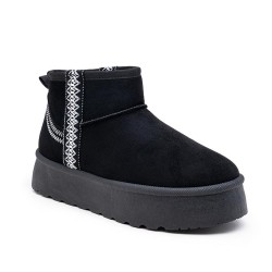 Botines en gamuza sintética