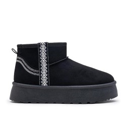 Botines en gamuza sintética