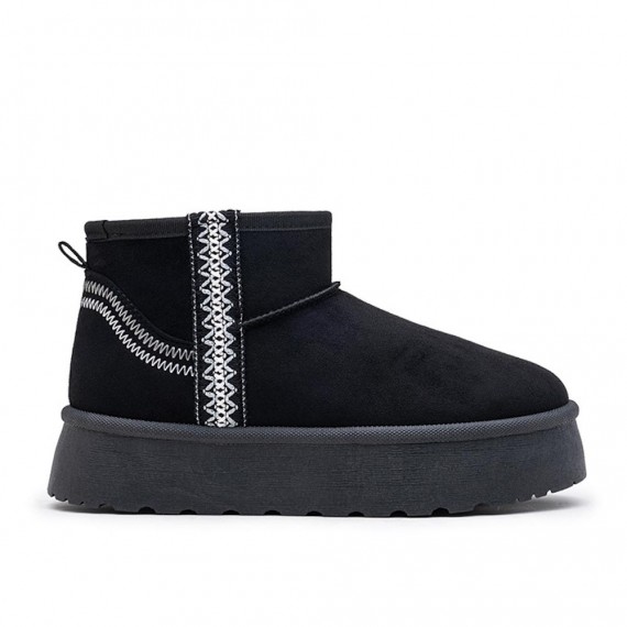 Botines en gamuza sintética