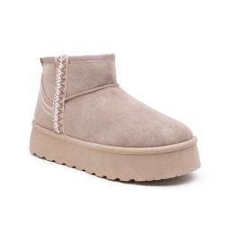 Botines en gamuza sintética