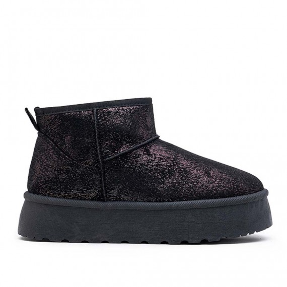 Botines en gamuza sintética
