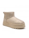 Ankle boot in faux suede