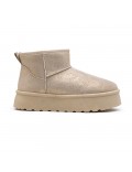 Ankle boot in faux suede