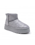 Ankle boot in faux suede