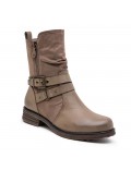 Ankle boot in a mix of materials for autumn and winter