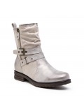Ankle boot in a mix of materials for autumn and winter