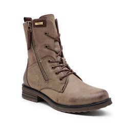 Ankle boot in a mix of materials for autumn and winter