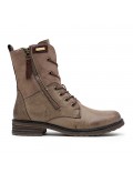 Ankle boot in a mix of materials for autumn and winter