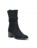 Ankle boot in a mix of materials for autumn and winter
