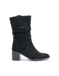 Ankle boot in a mix of materials for autumn and winter