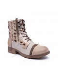 Ankle boot in a mix of materials for autumn and winter