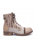 Ankle boot in a mix of materials for autumn and winter