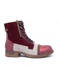 Ankle boot in a mix of materials for autumn and winter