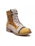 Ankle boot in a mix of materials for autumn and winter