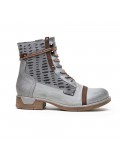 Ankle boot in a mix of materials for autumn and winter
