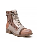Ankle boot in a mix of materials for autumn and winter
