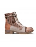 Ankle boot in a mix of materials for autumn and winter