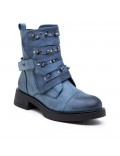 Ankle boot in a mix of materials for autumn and winter