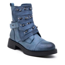 Ankle boot in a mix of materials for autumn and winter