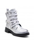 Ankle boot in a mix of materials for autumn and winter