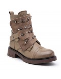 Ankle boot in a mix of materials for autumn and winter
