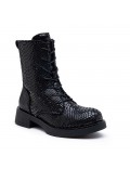 Ankle boot in a mix of materials for autumn and winter