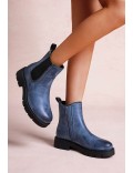 Ankle boot in a mix of materials for autumn and winter