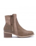Ankle boot in a mix of materials for autumn and winter