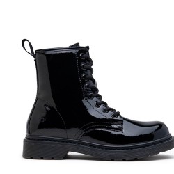 Ankle boot in a mix of materials for autumn and winter