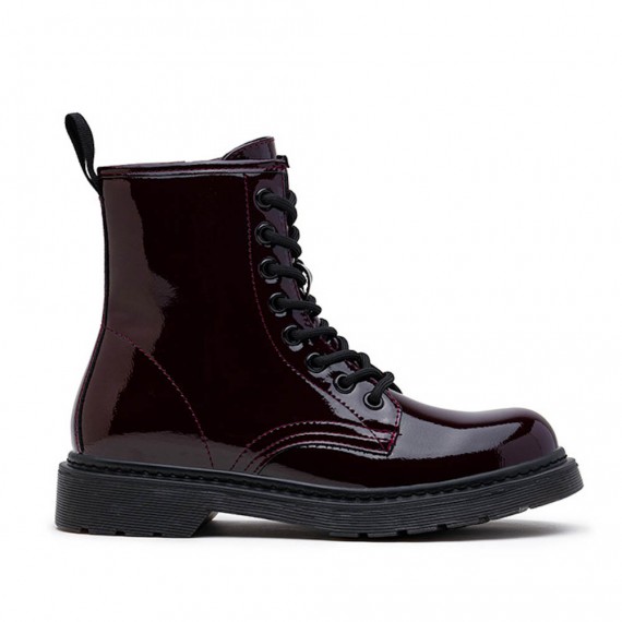 Ankle boot in a mix of materials for autumn and winter