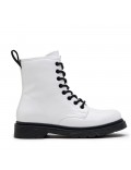 Ankle boot in a mix of materials for autumn and winter