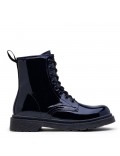 Ankle boot in a mix of materials for autumn and winter