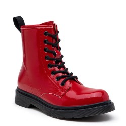 Ankle boot in a mix of materials for autumn and winter