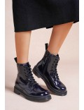 Ankle boot in a mix of materials for autumn and winter