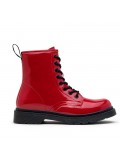 Ankle boot in a mix of materials for autumn and winter