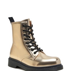 Ankle boot in a mix of materials for autumn and winter