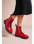 Ankle boot in a mix of materials for autumn and winter
