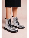 Ankle boot in a mix of materials for autumn and winter