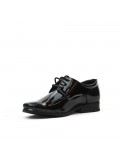 Derby enfant en vernis noir à lacet