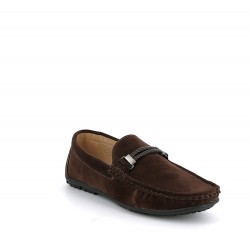 Mocassin en simili daim