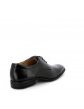 Derby noire à lacet en simili cuir